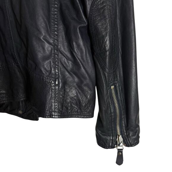 Isabel Marant Atoile Kady Quilted Leather Midnight Blue Moto Biker Jacket Size 4 - Picture 16 of 16
